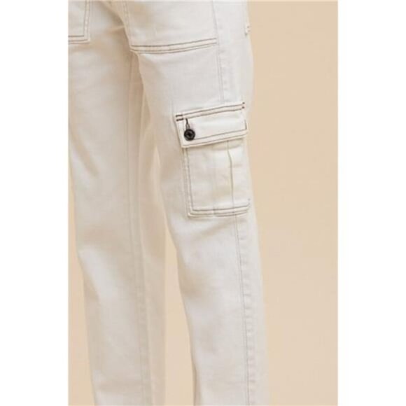 Annie Wear Straight Leg Jeans with Cargo Pockets - Picture 3 of 3